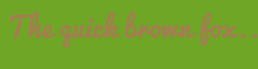 Image with Font Color A67C52 and Background Color 6FA626